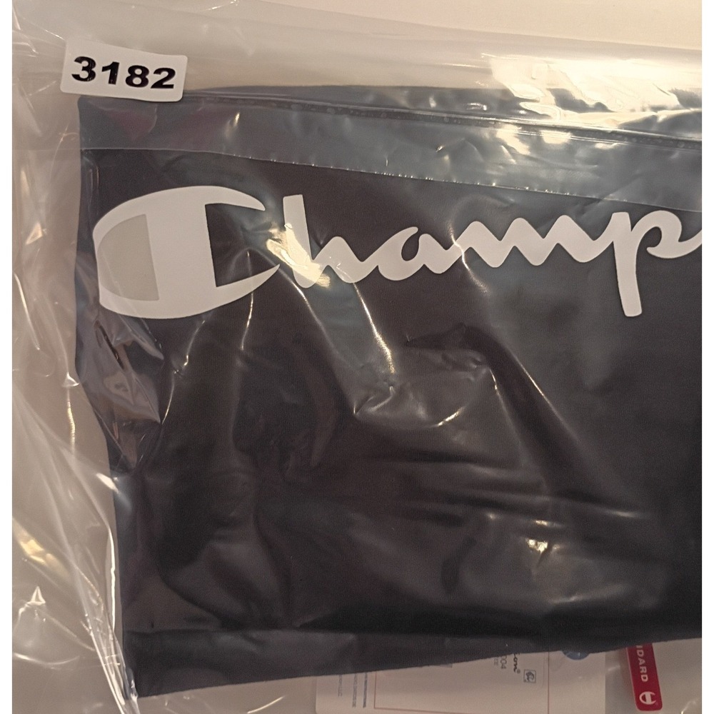 Champion Iconic Big Script Tee Black Men's L Short Sleeve Shirt Active Wear NWT - Picture 9 of 12